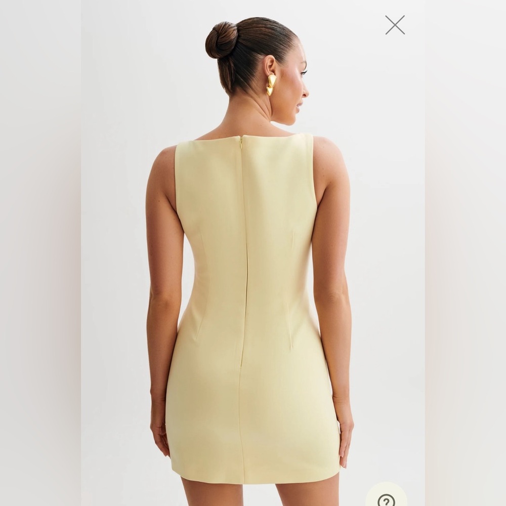 Meshki Angela mini dress in Lemon - Picture 6 of 10